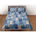 thumbnail image 3 of Juego de Funda Nórdica Cat Lover Colcha, Lindos Gatos Azules Ropa de Cama para Adolescentes Niños, 3 of 4