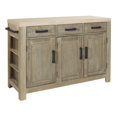 thumbnail image 1 of Cocina Kitchen Island in Natural with Spice Rack and Engineered Wood Top, 1 of 6