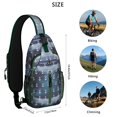 thumbnail image 5 of Crossbody Sling Backpack for Women Men Marine White Anchors Shoulder Sling Crossbody Casual Chest Bag for Travel Sports Running Hiking, 5 of 6