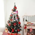 thumbnail image 5 of Navidad transparente brillante arco árbol de Navidad decoración adorno de Navidad con cinta ligera Bowgold, 5 of 5