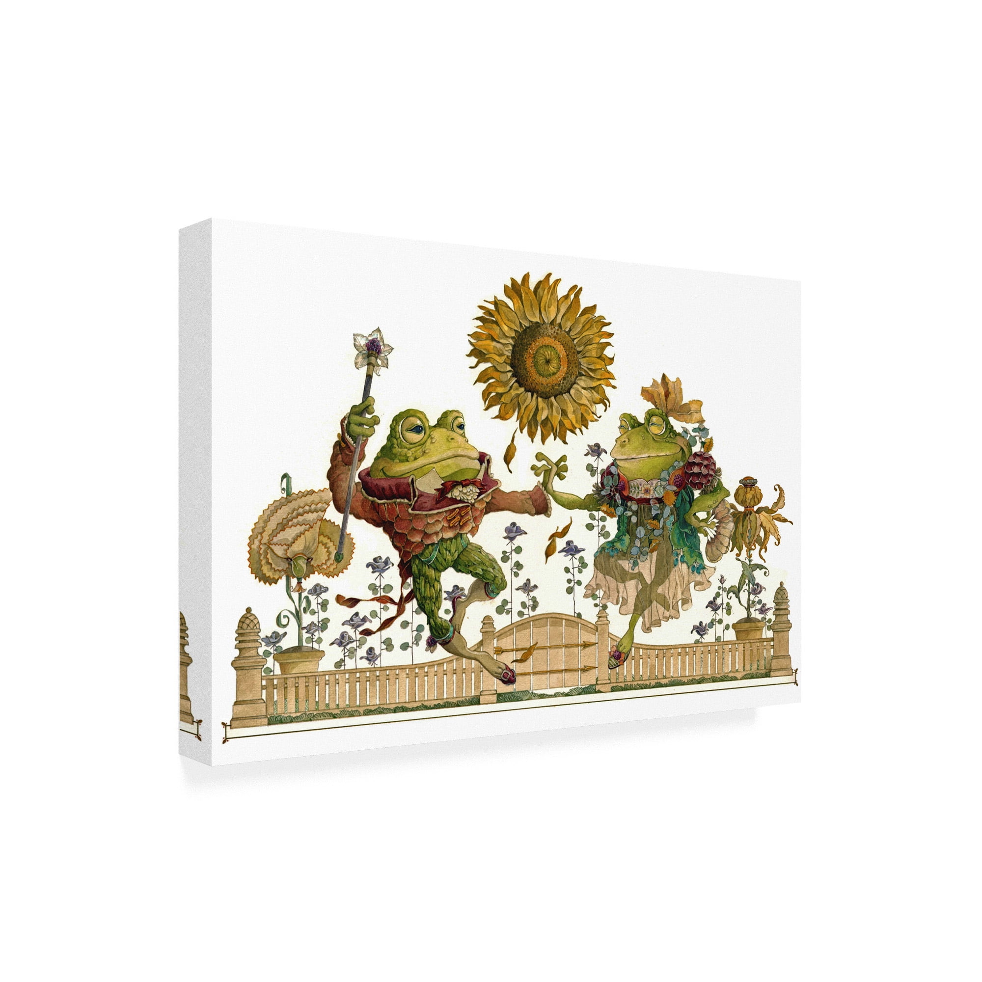 Trademark Fine Art 'Frog Gavotte' Canvas Art by David Galchutt