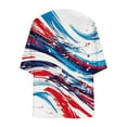 thumbnail image 3 of Hvot&aat Women's Independence Day Printed Chiffon Cardigan Holiday Beach Cover Up Casual Tops Patriotic Shirts, 3 of 4
