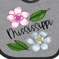 thumbnail image 4 of Inktastic Mississippi Magnolia Flowers and Leaves Boys or Girls Baby Bib, 4 of 4