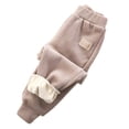 thumbnail image 4 of Splozh Casual Pants for Boys Children's Sweatpants Boys and Girls Fleece Pants Fall Winter Thickened Casual Warm Trousers,Brown,5-6 Years, 4 of 4