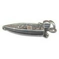 thumbnail image 1 of Sterling Silver 30" .8mm Box Chain 3D Fishing Motor Boat Pendant Necklace, 1 of 2