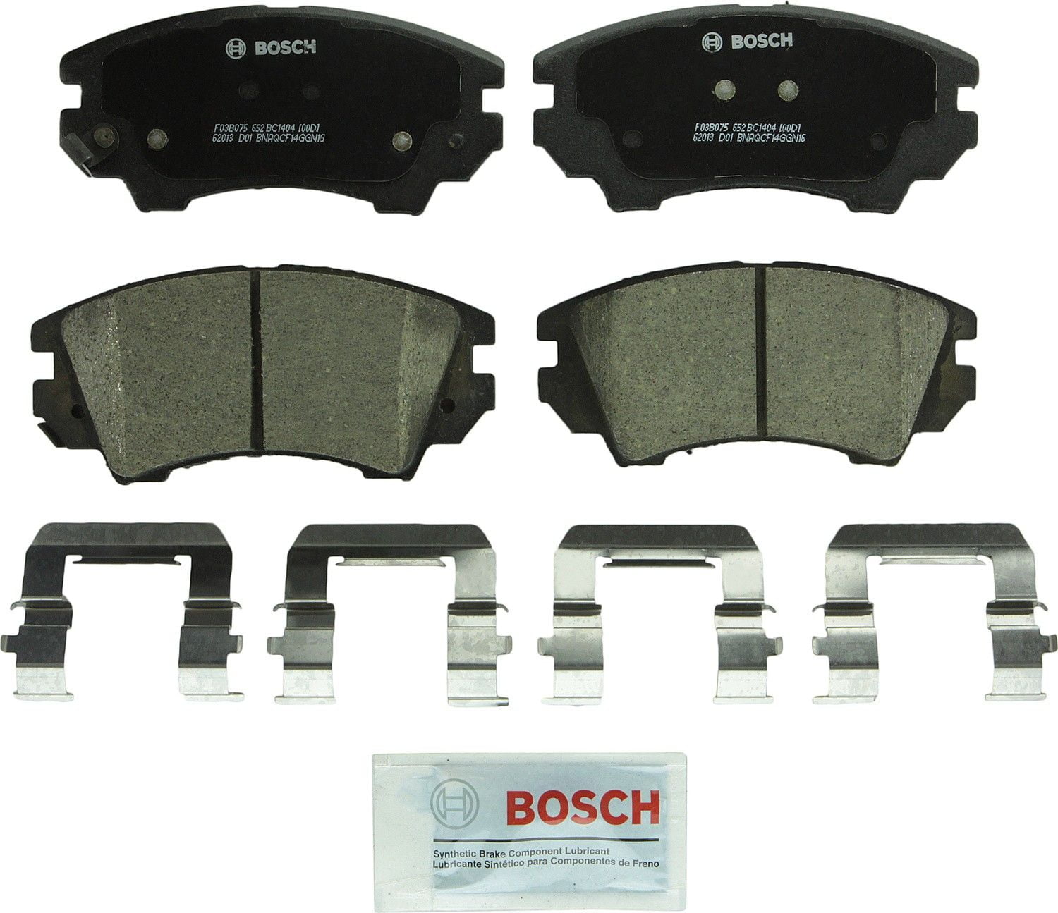 Bosch BC1404 QuietCast Premium Disc Brake Pad Set Fits select: 2011-2015 CHEVROLET CAMARO LT, 2016-2017 BUICK CASCADA