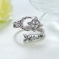 thumbnail image 1 of PEONAVET The Ring Knot Ring Open Middle Finger Knuckle Thumb Rings for Women, 1 of 7