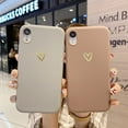 thumbnail image 2 of Compatible with iPhone XR Case for Women Girls, Soft Flexible Durable Cute Heart Pattern Slim Thin TPU Shockproof Case for iPhone XR -Brown, 2 of 7