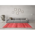 thumbnail image 3 of Ahgly Company Indoor Square Oriental Red Industrial Area Rugs, 7' Square, 3 of 4