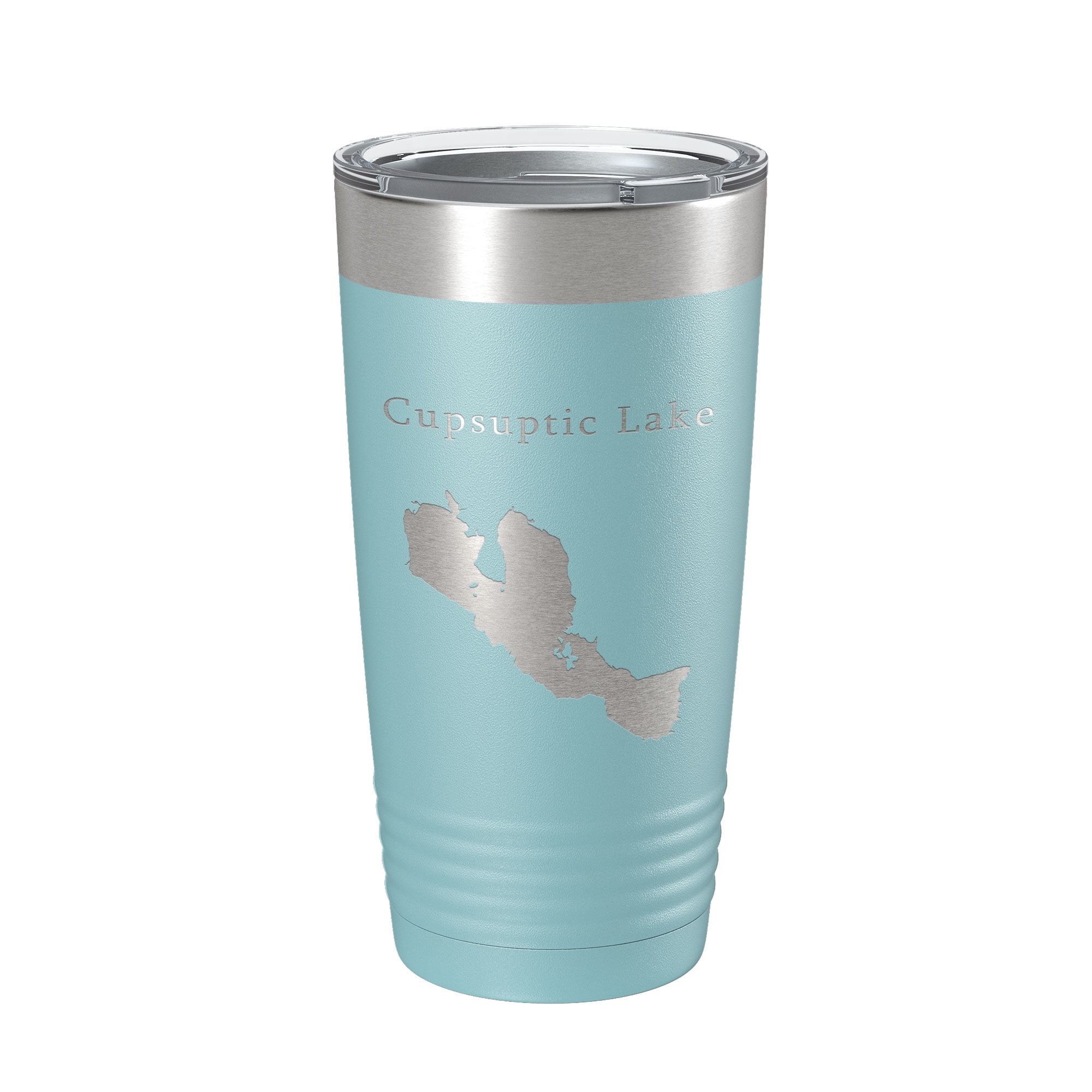 Cupsuptic Lake Map Tumbler Travel Mug Insulated Laser Engraved Coffee