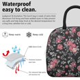 thumbnail image 3 of Womens Pioneer Flower Floral Print Pattern Lunch Box for Work,Insulated Lunch Bag for Women,Loncheras Para Mujer,Leakproof Adult Lunch Bag for Work,Beach,Travel,Picnic,Camping, 3 of 7