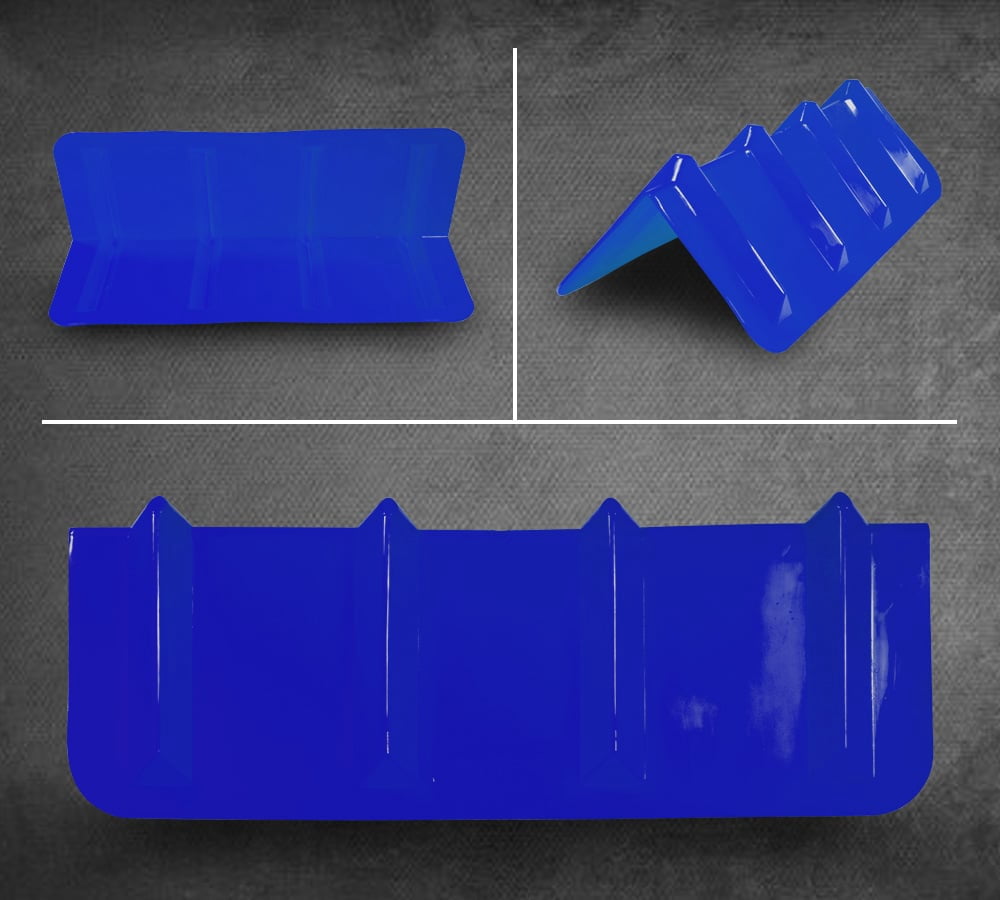 (4 Pack) Blue Corner Protector V Shaped Edge Guard 8" x 8" x 24" Inches