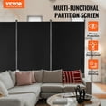 thumbnail image 2 of VEVOR Room Divider, 3 Panel Room Divider, Folding Privacy Screen and Portable Partition Divider for Room Separation, Freestanding Room Partitions for Office, Bedroom, Study, Black, 2 of 9