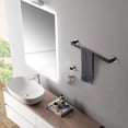 thumbnail image 4 of 4 - Piece Stainless Steel Bathroom Towel Rack Set Wall Mount, 4 of 10