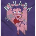 thumbnail image 2 of Nevada NV State Pride Betty Boop Women's Graphic T Shirt Tees Brisco Brands S, 2 of 6