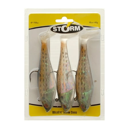 UPC: 0039984916021 | Storm WildEye Swim Shad 6  Fishing Lure 7/8oz Bunker 3 pcs