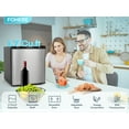thumbnail image 7 of 1.6 Cu.ft Mini Refrigerator with 7 Temp Control, FOHERE Compact Fridge with Freezer, Low Noise, Stainless Steel, 7 of 7