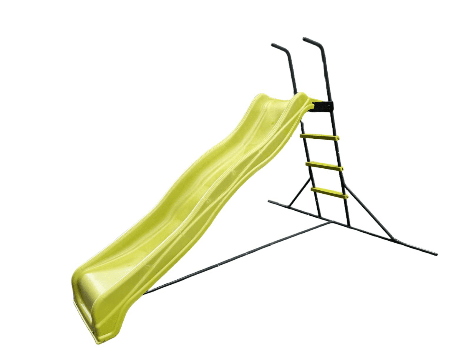 2.2M Freestanding Kids Plastic Slide, Indoor Outdoor Playground Equipment, Safe Freestanding Children Slide for Home Backyard, Green