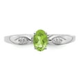 thumbnail image 5 of Primal Gold 14 Karat White Gold Peridot and Diamond Ring, 5 of 5