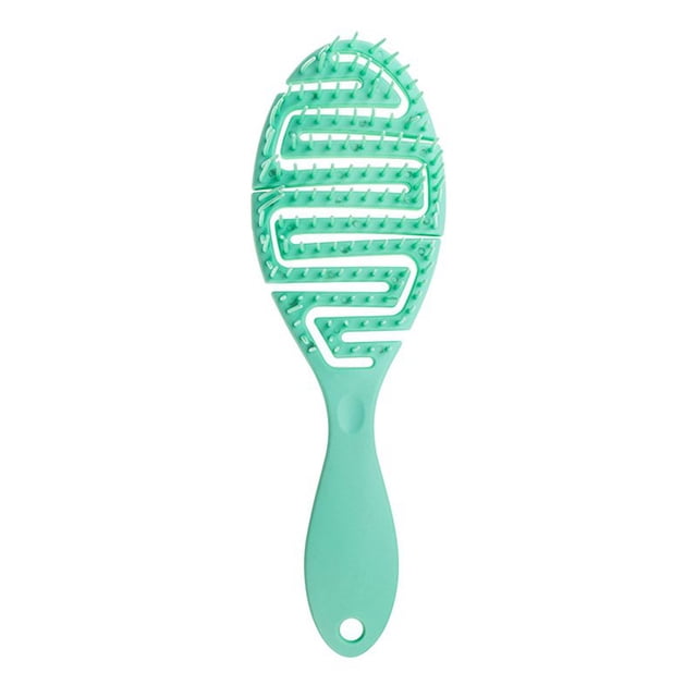 Brosse à Cheveux Démêlante Incurvée en Forme de Z Unique pour Cheveux Bouclés Droits