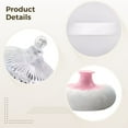 thumbnail image 3 of Body Powder Puff and Container Extra Large, Glass Fiber, Transparent Striped Design, Dusting Powder Container with Puff for Women, Large Capacity, Decorative and Quality, 3 of 5