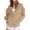 12-Camel, variant on Womens Long Sleeve Zipper Slit Oversized Sweatshirt 2025 Casual Pullover Zipper Hoodies Fall Clothes 17-Wine XXL