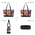 thumbnail image 6 of FORMRS Canvas Laptop Tote Bag for Women with 15.6" Computer Compartments Shoulder Handbag, Colorful Painted Flowers Pattern, 6 of 7