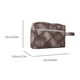 thumbnail image 4 of Bolso Mano para Mujer Bolso Pequeño Con Entramado Diamantes Bolso Diario para Mujer (café), 4 of 9