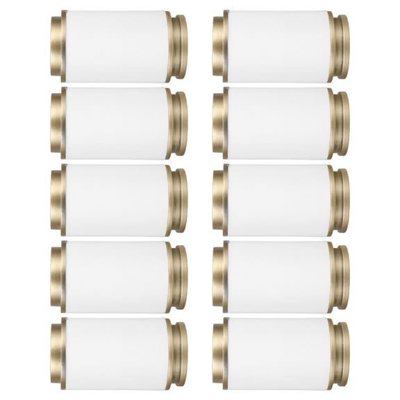 Milisten 10Pcs White Curtain Rod End Caps Decorative Finials for Bathroom Easy to Install Replacement