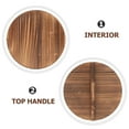 thumbnail image 2 of FRCOLOR 1Pack Wok Pot Cover Wooden Pot Cover Anti Splash Steam Retention Heat Retention for Cooking Kitchen Use, 2 of 8