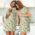 thumbnail image 4 of Disketp Fruit Pears para Camisón Corto de Manga Corta para Mujeres, Camisón Cómodo con Escote Redondo, Bonito y Confortable, 4 of 6