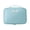Blue, variant on Gray Dacron Makeup Bag with Detachable Inner Pouch, Compact & Portable Organizer for Cosmetics, 9.06"x3.15"x6.5"