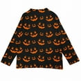 thumbnail image 4 of Pyhlmscde Women's Halloween Printed Sweater Casual Knit Cardigan, Womens Tops, Halloween Sweaters for Women, Cardigan Sweaters for Women, 4 of 6