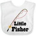 thumbnail image 3 of Inktastic Little Fisher Fishing Boys or Girls Baby Bib, 3 of 4