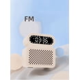 thumbnail image 2 of FM Clock Radio with Bluetooth Speaker, Wake to Alarm or Radio, Easy to Read LED White Display, Simple to Use, Easy to Read(Yellow), 2 of 4