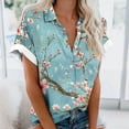 thumbnail image 2 of Mujeres Pantalones Cortos Impresos Blusas de Manga Corta Y Top Regular, Vestido de Moda de Verano Casual para Mujeres, 2 of 5