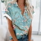 thumbnail image 2 of Mujeres Pantalones Cortos Impresos Blusas de Manga Corta Y Top Regular, Vestido de Moda de Verano Casual para Mujeres, 2 of 5