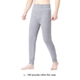 thumbnail image 4 of Minnieouse Hombre Leggings térmicos Terciopelo Cómodo Otoño Invierno Cálido Oficina Escuela Dormir Ropa interior Pantalones para hombre Ropa interior Gris claro L Minnieouse AP013774-04, 4 of 6