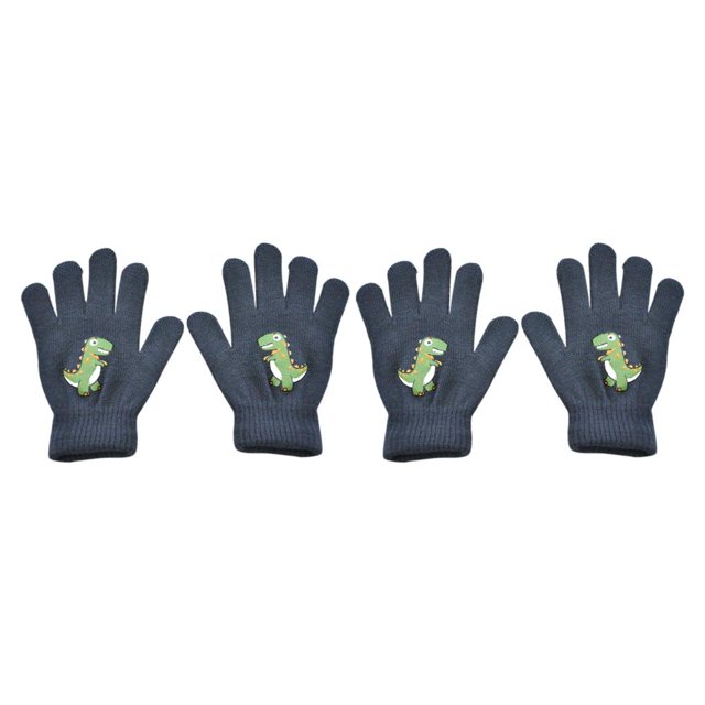 Minnieouse 1 par de guantes de invierno para niños, pequeños, cómodos, cálidos, para tejer, para mantener el calor, cubiertas para los dedos Type3 NO3