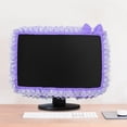 thumbnail image 6 of STARTIST Computer Screen Frame Border Cover Lovely Protective Case Screen Screen Decoration Dustproof with Bowknot for PC Tablet , violet, 23 to 26 inch, 6 of 8