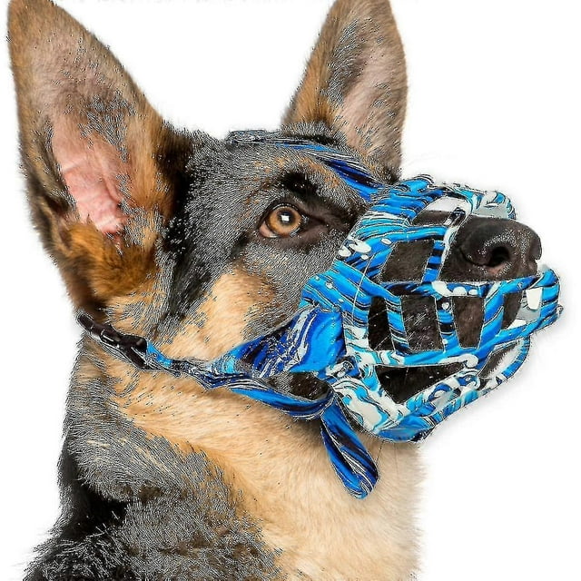 Dog Muzzle, Silicone Basket Muzzle For Small Medium Large Dogs, Soft Cage Muzzle Prevent Biting Chewing, Allow Drinking Panting, Xi