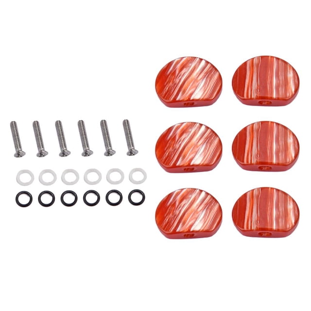 Clavijas de Afinación CUTICAT Guitarra Cabezas de Máquinas Botones Rojo