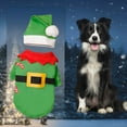 thumbnail image 3 of Festive Holiday Pet Outfit With Jingle Apparel And Santa Hat Bow Tie For Small Medium Large Dogs Cats Photo Party, 3 of 5