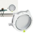 thumbnail image 4 of Puerta con solapa para gatos Bling Bling puerta automática de plástico blanca 4 modos de bloqueo, 4 of 11