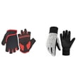 thumbnail image 2 of Sonducket 1 par de guantes de ciclismo para exteriores, manoplas deportivas portátiles de absorción de impacto, guantes para ciclismo, motocicleta, guantes y mitones Gris S Sonducket AP013217-01, 2 of 6