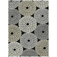 thumbnail image 2 of HomeRoots 591937 9 x 12 ft. Black, Gray & Beige Geometric Washable Indoor & Outdoor Rectangle Area Rug, 2 of 5