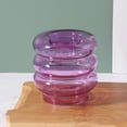thumbnail image 2 of simhoa Doughnut Candlestick Pillar Glass Candle Holder for Housewarming Home Party, 2 of 8