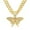 Gold-18inch, variant on Hip Hop Cuban Chains Butterfly Pendant Necklace With 13mm Miami Cuban Chain Iced Out Bling HipHop Necklaces Fashion Jewelry