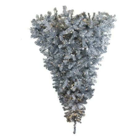 Silver Pre Lit Upside Down Christmas Tree Silver Pre Lit Upside Down Christmas Tree