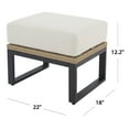 thumbnail image 6 of Better Homes & Gardens Ventura 2-Piece Outdoor Wicker Ottoman, Beige, 6 of 7